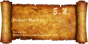 Bokor Martin névjegykártya